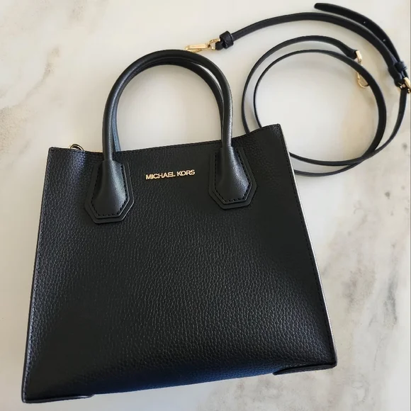 NWOT! Michael Kors Black Women's Convertible Crossbody Bag-NWOT - Picture 2 of 13